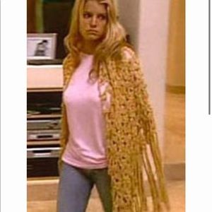 Cecilia de Bucourt Jessica Simpson Yellow Shawl